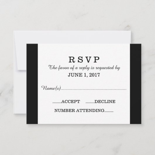 3 Modèle de carte RSVP (Devant)