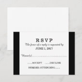 3 Modèle de carte RSVP (Devant / Derrière)