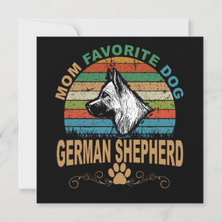 3 Mom Favorite Dog German Shepherd Kaart