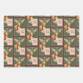 3 Mooie kerst engel Inpakpapier Vel (Voorkant)