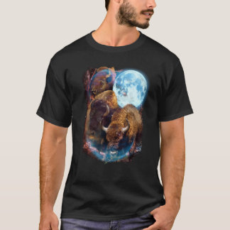 3 Moon Bison Buffalo Animal Bison T-shirt