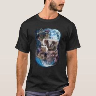 3 Moon Koala Marsupial Wombat Animal T-shirt