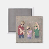 3 Münchkins Magneet (Voorkant / Achterkant)