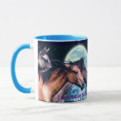 3 Mustangs Espagnol Cheval-Amour à boire Mug (Gauche)