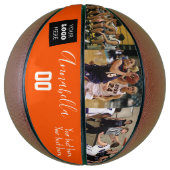 3 Naam en nummer van de foto-logo-speler Basketbal (Verticaal)