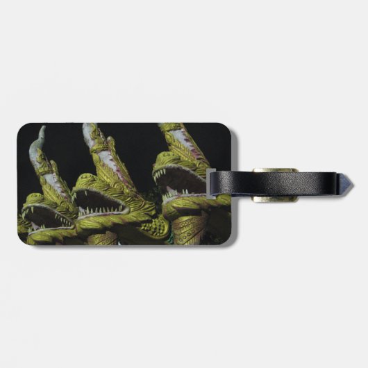 3 Nagas bij nacht Bagagelabel (Achterkant horizontaal)