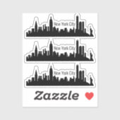 3 New York City Stickers (Vel)
