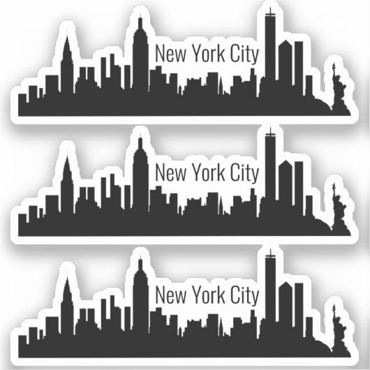 3 New York City Stickers (Voorkant)