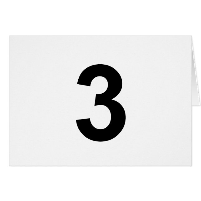3 - numéro trois (Devant horizontal)