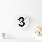 3 - nummer drie ronde klok (Huis)