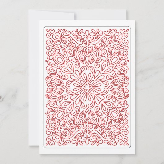 3 of Hearts Throuple Wedding Invitation (Dos)