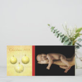 3 Ornements de Noël en or avec cartes en rack Star (Debout devant)