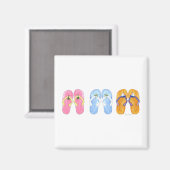 3 paar Teenslippers Magnet Magneet (Voorkant / Achterkant)