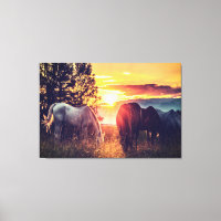 *~* 3 Paarden AR22 Wild Mustangs Sunset Equine