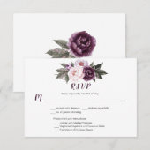#3 Paarse Plum Pink Pioenrozen Boeket Menu Keuze (Voorkant / Achterkant)