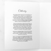 3 Page Ordre des funérailles | Programme commémora (Intérieur en premier)