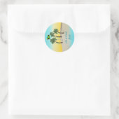 3 Palm Trees Jamaica Relax-Recharge-Rejuvenate Ronde Sticker (Tas)