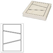 3 paneel Dynamisch leeg comic achtergrondpaneel Rubberstempel (Gestempeld)