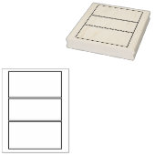 3 paneel Lege Comic Achtergrond paneel Rubberstempel (Gestempeld)