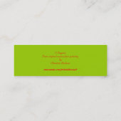 "3 Papavers" Klein Bladwijzer Mini Visitekaartje (Achterkant)