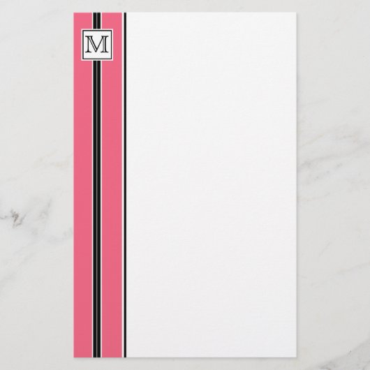 (3) Papeterie rayée Monogramme Classique (Devant)