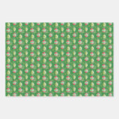 3 pc. Cadeausets — kerstWaterverven Inpakpapier Vel (Voorkant)