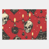 3 pc. Jeu de feuilles d'enveloppement du crâne fes (Devant)