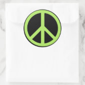 3" Peace Green Ronde Sticker (Tas)