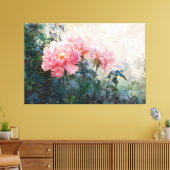 *~* 3 Peony TV2 Art rose toile étirée Impression (Insitu(Salon))