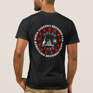 3-Percentre, Molon Labe, Serpent Gadsden, T-shirt