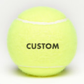 3 Personalized Custom Tennis Balls Blank Template Tennisballen (Achterkant)