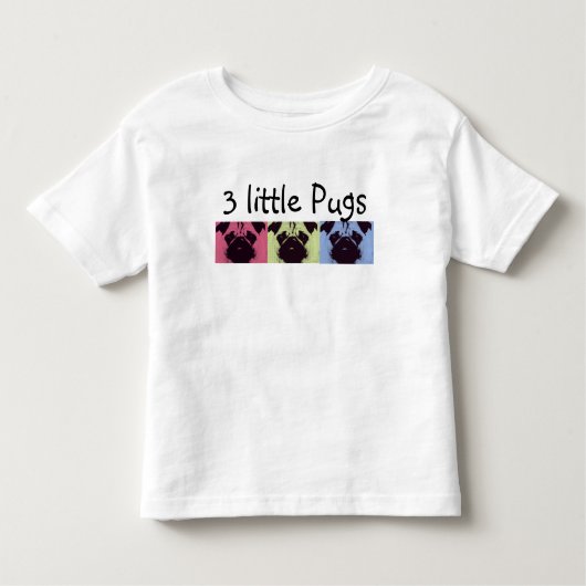 3 petits carlins ! Le T-shirts de l'enfant en bas (Devant)