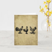 3 petits poulets Prim des cartes de note de Lil (Fleur jaune)