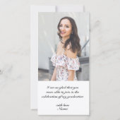 3 Photo(2+1) Carte de remerciements de graduation  (Dos)