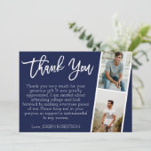 3 Photo (2+1) Carte de remerciements de graduation (Debout devant)