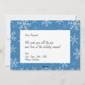 3 Photo/ 2 Coté "Joyeux Noël" Carte de vacances (Dos)