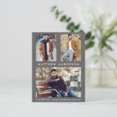 3 Photo Acteur Modèle Comp Carte postale Gris (Debout devant)