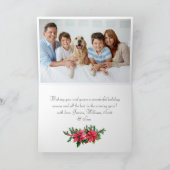 3 PHOTO Carte de Noël au Cardinal Rouge aquarelle (Intérieur)