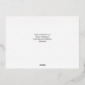 3 photo Christmas Gold Carte photo (Verso)