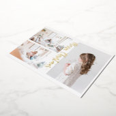 3 photo Christmas Gold Carte photo (Rotation)