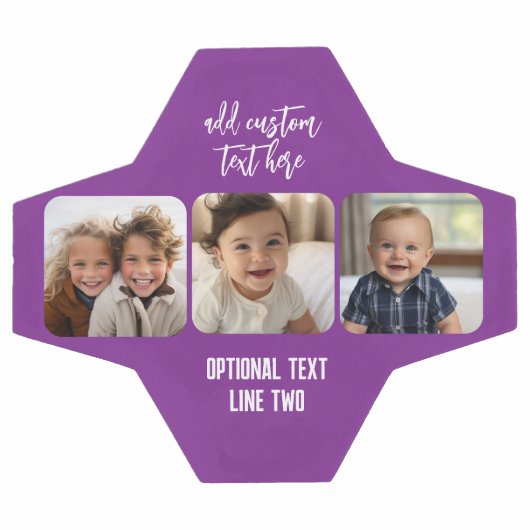 3 Photo Collage avec script de rebond tendance - v (Plat)