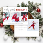 3 Photo Collage Carte de Noël | Esprits brillants<br><div class="desc">Une carte de vacances moderne en trois photos</div>