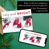 3 Photo Collage Carte de Noël | Esprits brillants