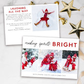 3 Photo Collage Carte de Noël | Esprits brillants