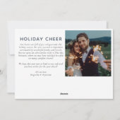 3 Photo Collage Carte de Noël | Marié et brillant (Dos)