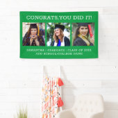 3 Photo Collage Congrats Afstuderen Afstuderen Gre Spandoek (Insitu)