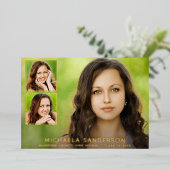 3 Photo Collage Faire-part d'études (Debout devant)