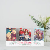 3 Photo Collage Joyeux Noël Carte de vacances (Debout devant)