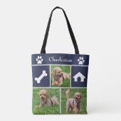 3 Photo Collage Sac fourre-tout Canine (Dos)