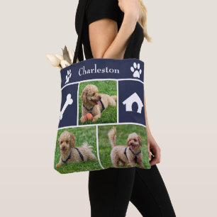 3 Photo Collage Sac fourre-tout Canine